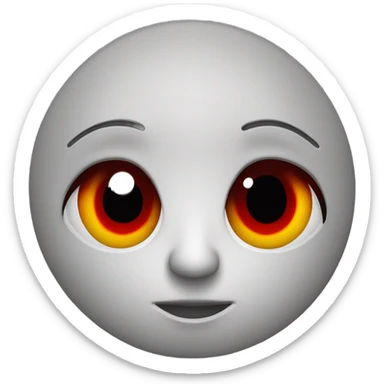 Oeil rouge et fond noir  sticker