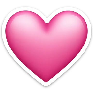 Pink heart  sticker