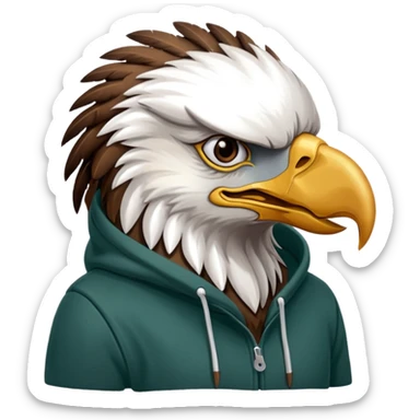 eagles with hoodie sticker