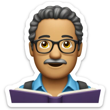 cojín de lectura sticker