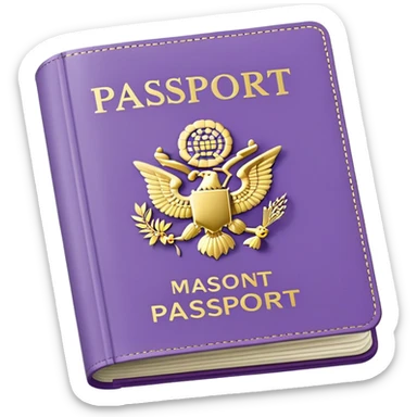 Pale Purple passport sticker