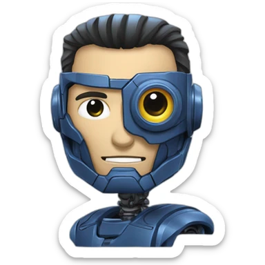 Indigo montoya T800 robot sticker