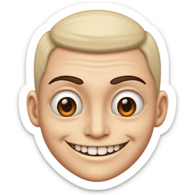 Freaky smirk sticker