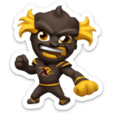 Sparky the Arizona state sundevil  sticker