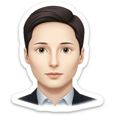 generate realistic detailed pavel durov form Telegram sticker