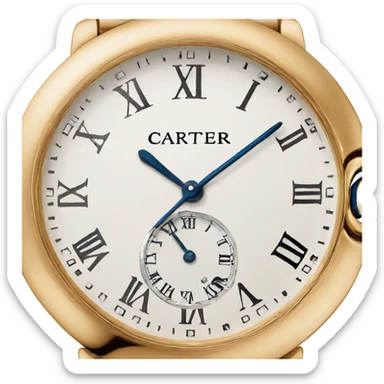 cartier gold watch  sticker