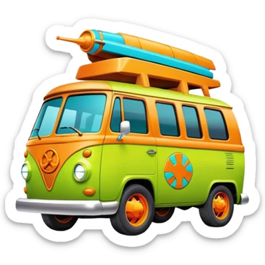 Scooby doo mystery machine sticker
