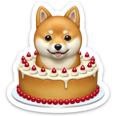 Shiba Jasper cake sticker