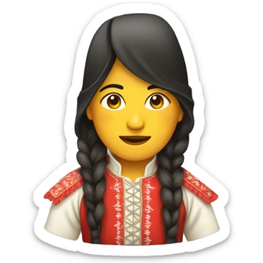 traditional chilean dress sticker