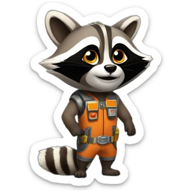 rocket-racoon sticker