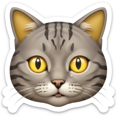 Boredom / Restlessness cat picture sticker