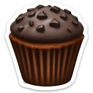 triple chocolate muffin sticker