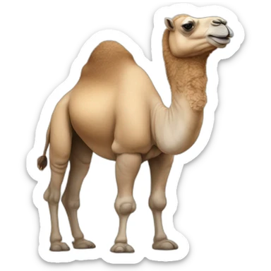 Fat anthro camel sticker