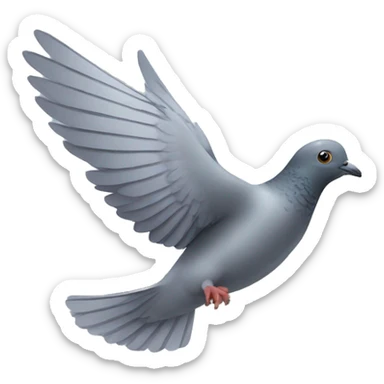 flying pigeon sticker