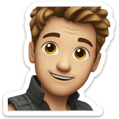 Divergent squint sticker