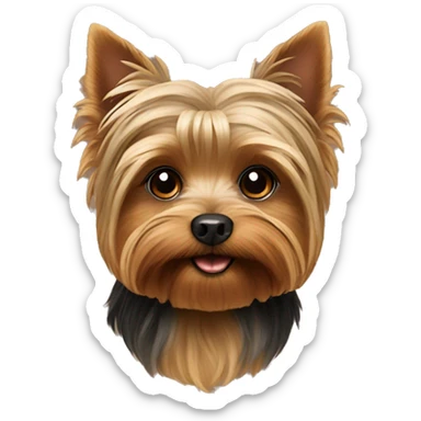 Yorkie dog sticker