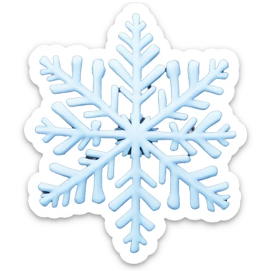 Snow flake sticker
