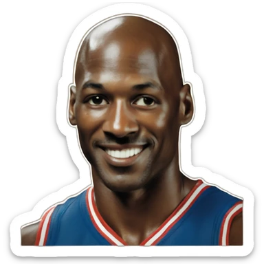 Michael Jordan in the Poole sticker