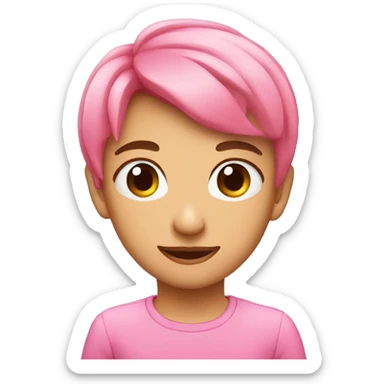 Moño rosado  sticker