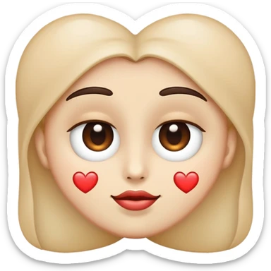 cœur dans les yeux  sticker