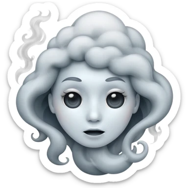 Freeze Face With Smoke sticker