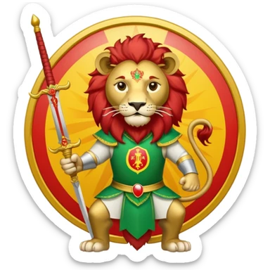 Lion and sun iran flag sticker
