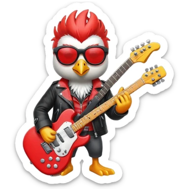 rockstar bird sticker