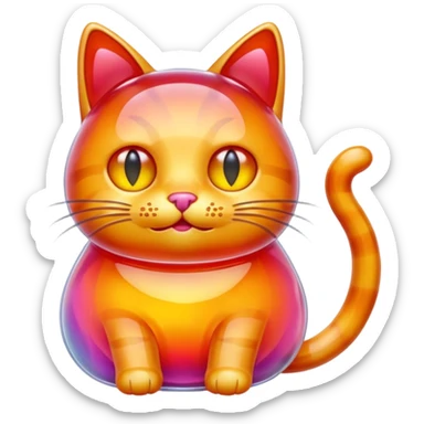 Jelly/jam cat sticker
