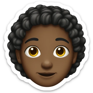 jewish black mixed kid sticker