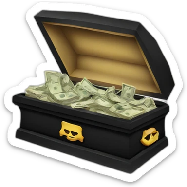 coffin money sticker