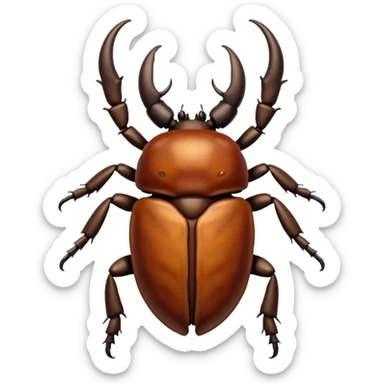 rhinoceros beetle sticker