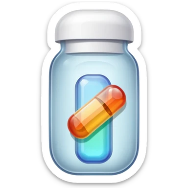 a medicine capsule sticker