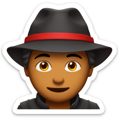 kai cenat with a red background and hat sticker