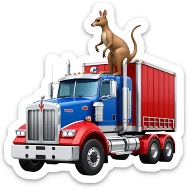 W900 Kenworth with Boxing Kangaroo sticker