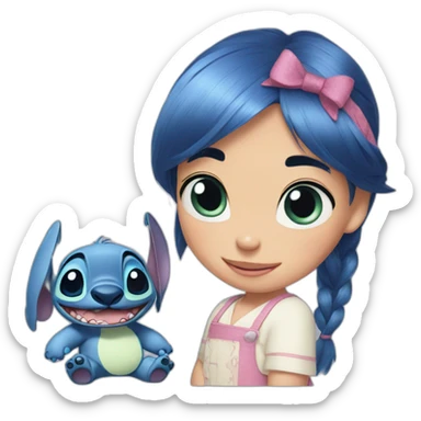 Stitch in lilo and stitch from Russia  sticker