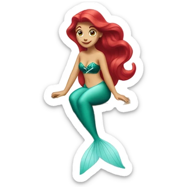 ariel la sirenita  sticker