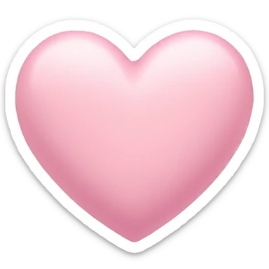 pastel pink heart sticker