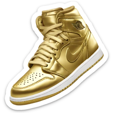 air Jordan 1 gold sticker