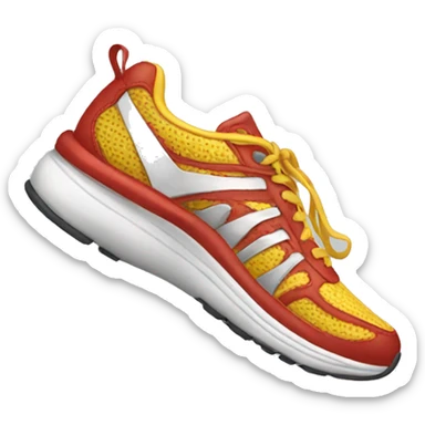 Running Shoe Running Fast Through the Wind sticker
