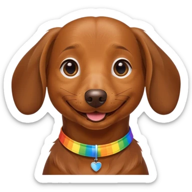 gay dog weiner sticker