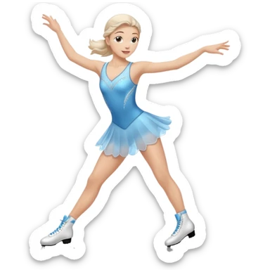ice skater sticker