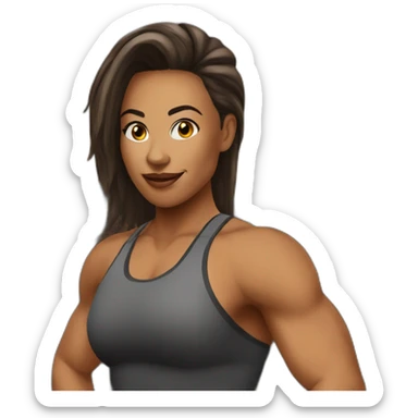 female fitness trainer sticker