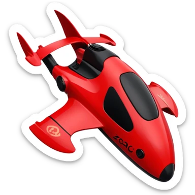 Rescue Boat - Zodiac Pro 850 (Model Year: 2022) (Iconic colour: Red and black) sticker