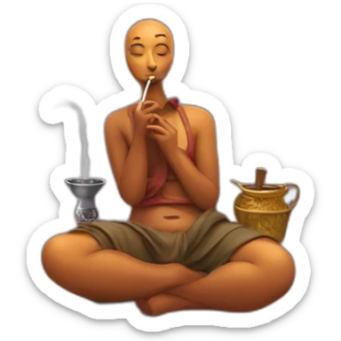 Nikita is smoking hookah sticker