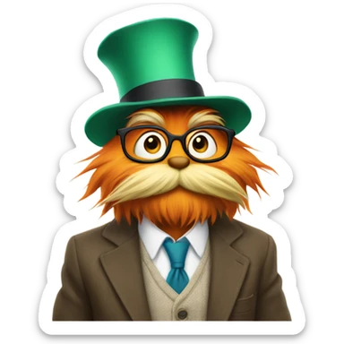 Preppy Lorax  sticker