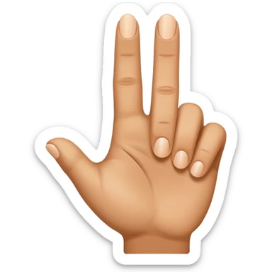 emoji de dedo señalando sticker