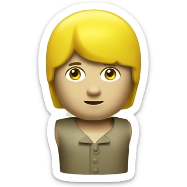 Playmobil yellow head sticker