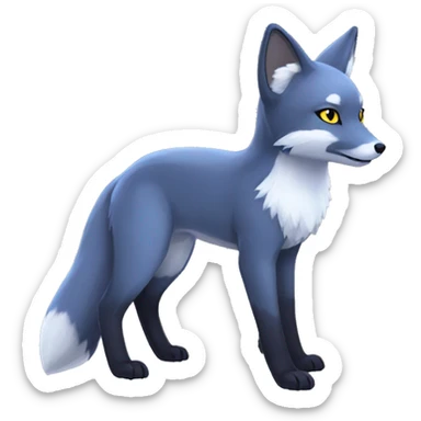 Arctic-Fox-Umbreon-hybrid full body sticker