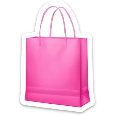 Pink victoria’s secret shopping bag sticker