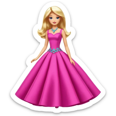 barbie a fashion fairytale flaries sticker